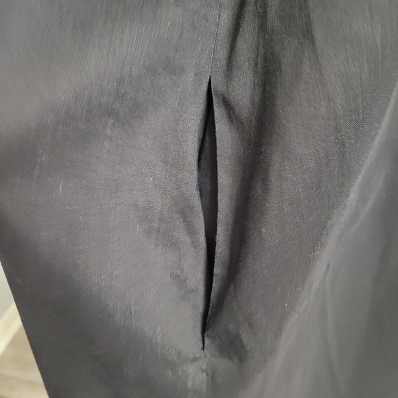 Lafayette 148 New York Black Short Sleeves Dress Shirt Size XL NWOT - Picture 7 of 9